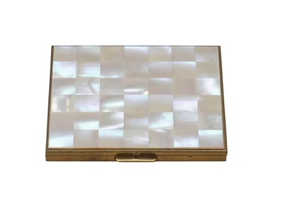 VINTAGE 1950S MOTHER OF PEARL CIGARETTE CASE