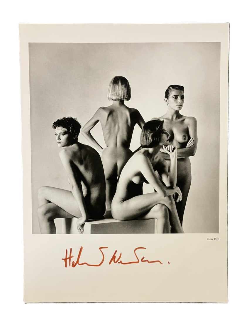 HELMUT NEWTON 1981 SIGNED DUOTONE BOOK PLATE (1 of 4)