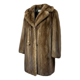 CLASSIC BROWN MINK JACKET S/M