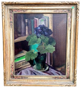 FRANKLIN ARBUCKLE (1909-2001) VIOLETS STILL LIFE