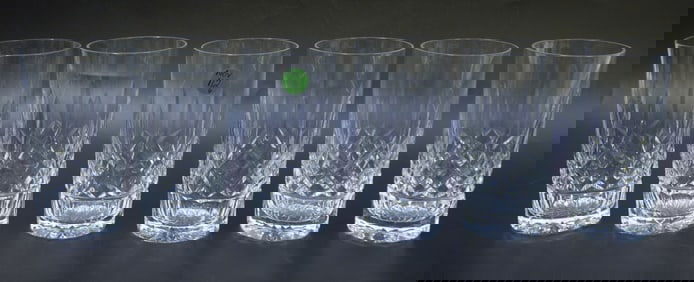 6 WATERFORD LISMORE HIGHBALL GLASSES