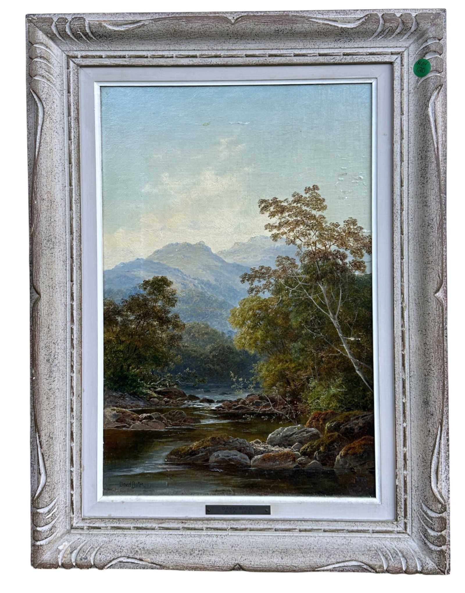 DAVID BATES (1840-1921) BRITISH RIVER LANDSCAPE (1 of 6)