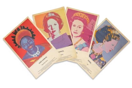 SET OF 4 WARHOL REIGNING QUEENS ADS 1 SIGNED