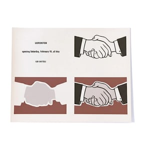 1962 LICHTENSTEIN HANDSHAKE - LEO CASTELLI GALLERY