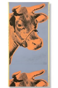 WARHOL 1971 COW WALLPAPER SCREEN PRINT WHITNEY
