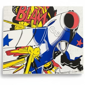 ROY LICHTENSTEIN BLAM SIGNED LITHOGRAPH