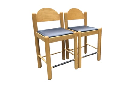 2 LOEWENSTEIN OGGO COUNTER STOOLS 1970 MODERN