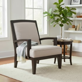 CUSTOM DESIGNER UPHOLSTERED ACCENT CHAIR