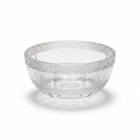 ANTIQUE CUT CRYSTAL SIGNED STEUBEN BOWL