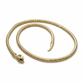 VINTAGE WHITING & DAVIS SNAKE BELT