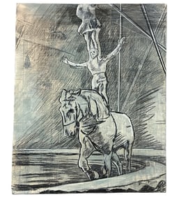 BENJAMIN FREY, MIXED MEDIA ON WOOD "INTO THE LIGHT"