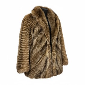 RACCOON FUR JACKET MEDIUM