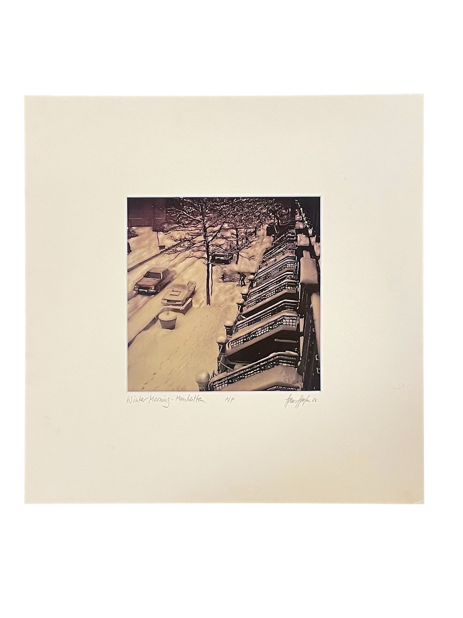HANS HOEFER WINTER MORNING MANHATTAN ARTISTS PROOF (1 of 4)