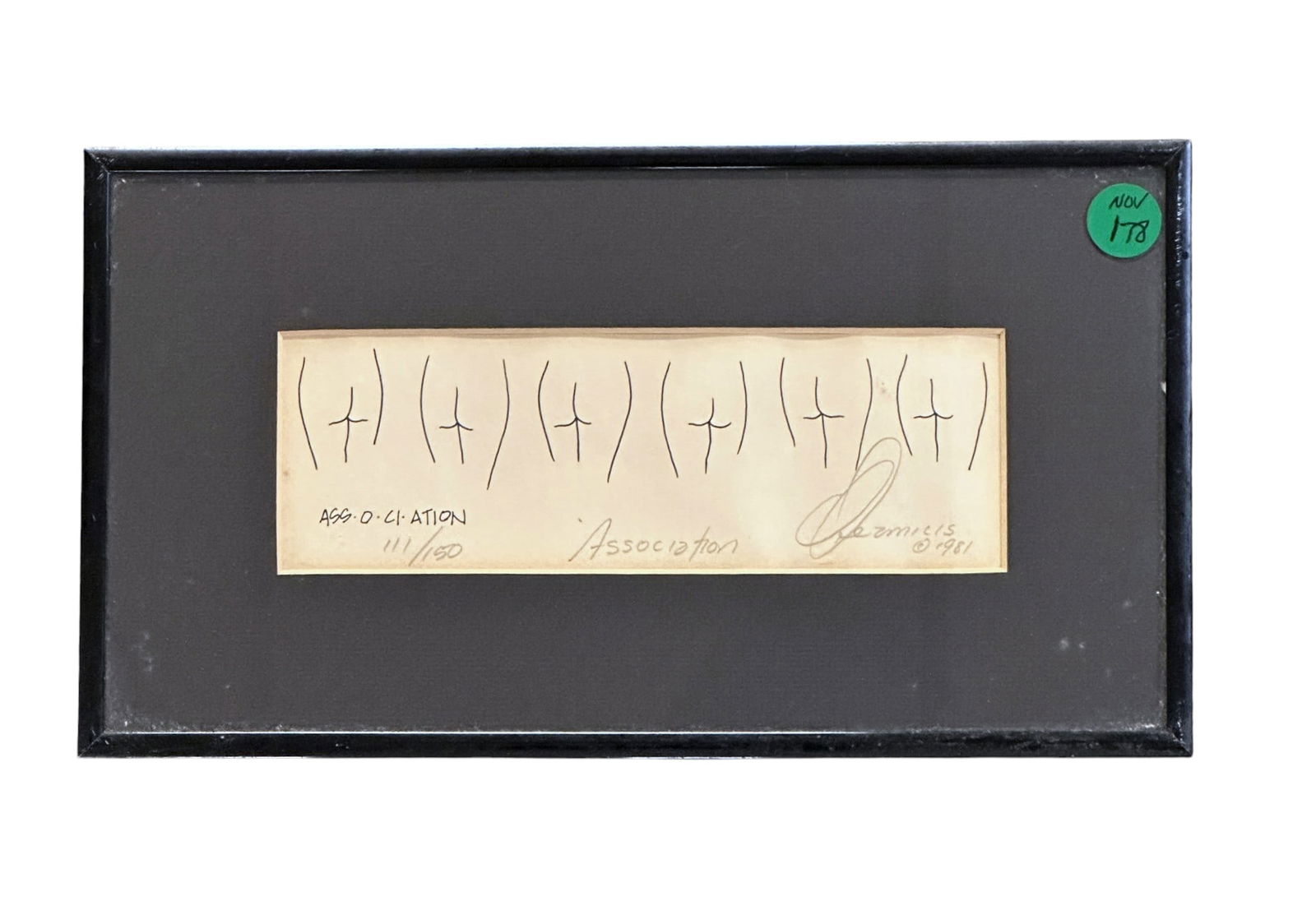 JOHN DEAMICIS ASS O CI ATION LIMITED EDITION PRINT (1 of 3)