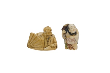 2 FINELY CARVED JAPANESE NETSUKE