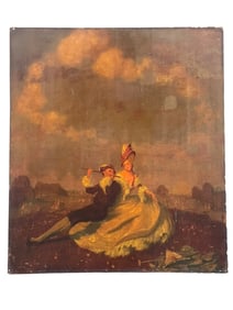 ANTIQUE CHROMOLITHOGRAPH HANNS PELLAR 1921