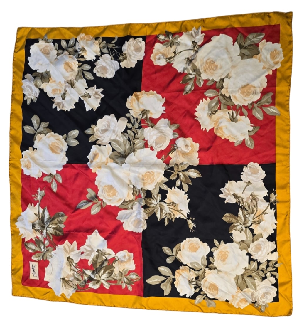 VINTAGE YVES SAINT LAURANT SCARF (1 of 3)