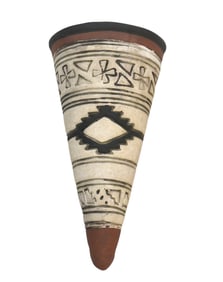 RARE ANTIQUE NATIVE POTTERY WALL POCKET