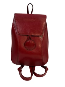 VINTAGE RED LEATHER BACKPACK