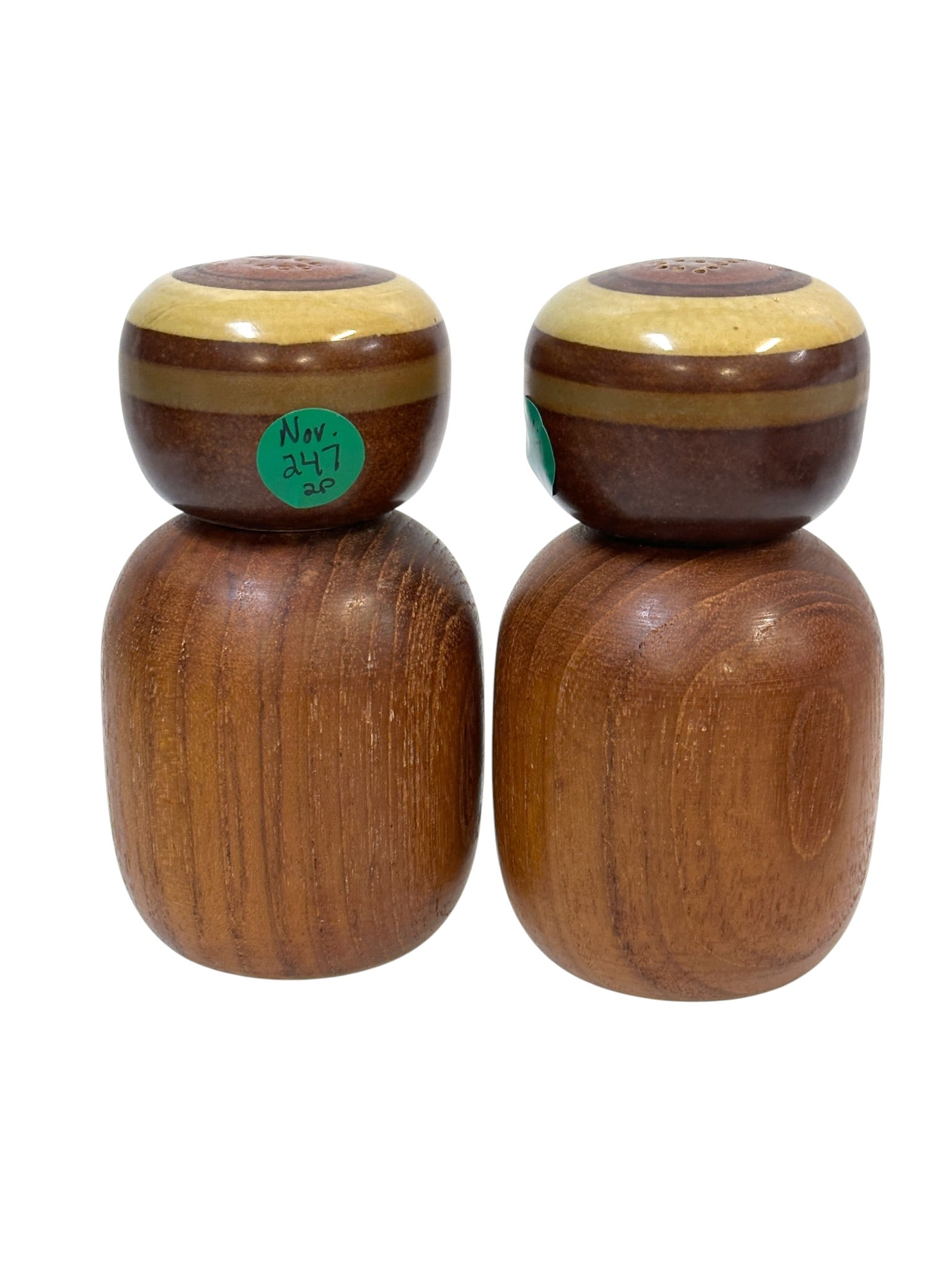 RARE VINTAGE DENBY ARABESQUE SAMARKAND TEAK DANSK SALT PEPPER SHAKERS (1 of 4)