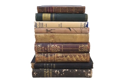 9 VINTAGE AND ANTIQUE BOOKS