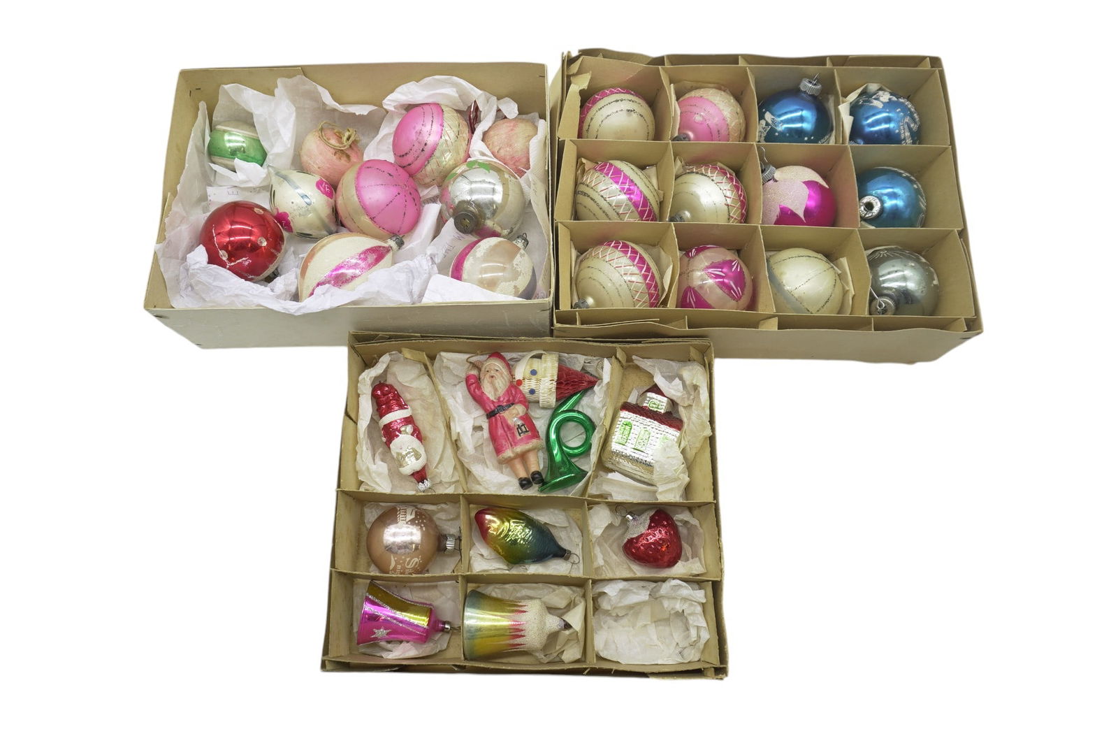 MID-CENTURY GLASS AND MISC. ORNAMENTS - 31 PIECES (1 of 1)