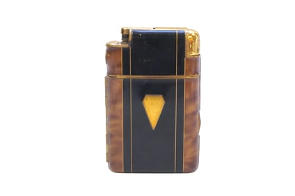 ART DECO CIGARETTE CASE & LIGHTER COMBO - MARATHON