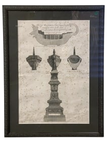 ETCHING OF A SHIP GIOVANNI BATTISTA PIRANESI 1780