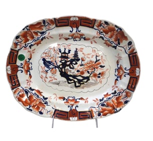 19TH c MASONS IRONSTONE IMARI PLATTER