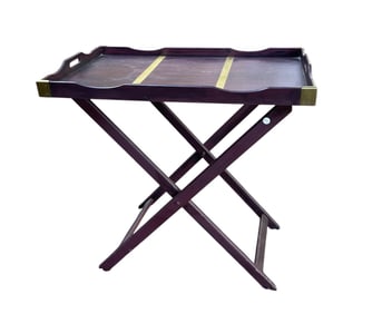 VINTAGE FOLDING BUTLERS TABLE MAHOGANY