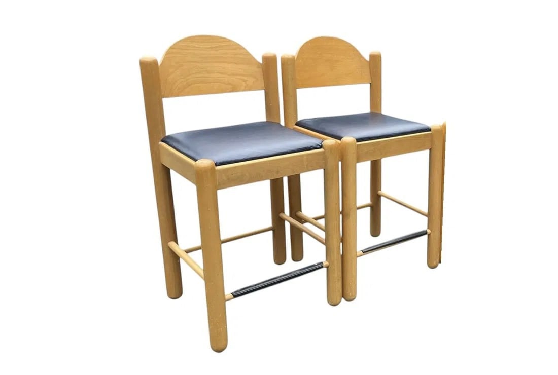 2 LOEWENSTEIN OGGO COUNTER STOOLS 1970 MODERN (1 of 2)