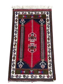 VINTAGE HAND KNOTTED TURKISH RUG