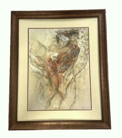 GARY BENFIELD HARLEQUIN SPRING SERIOLITHOGRAPH