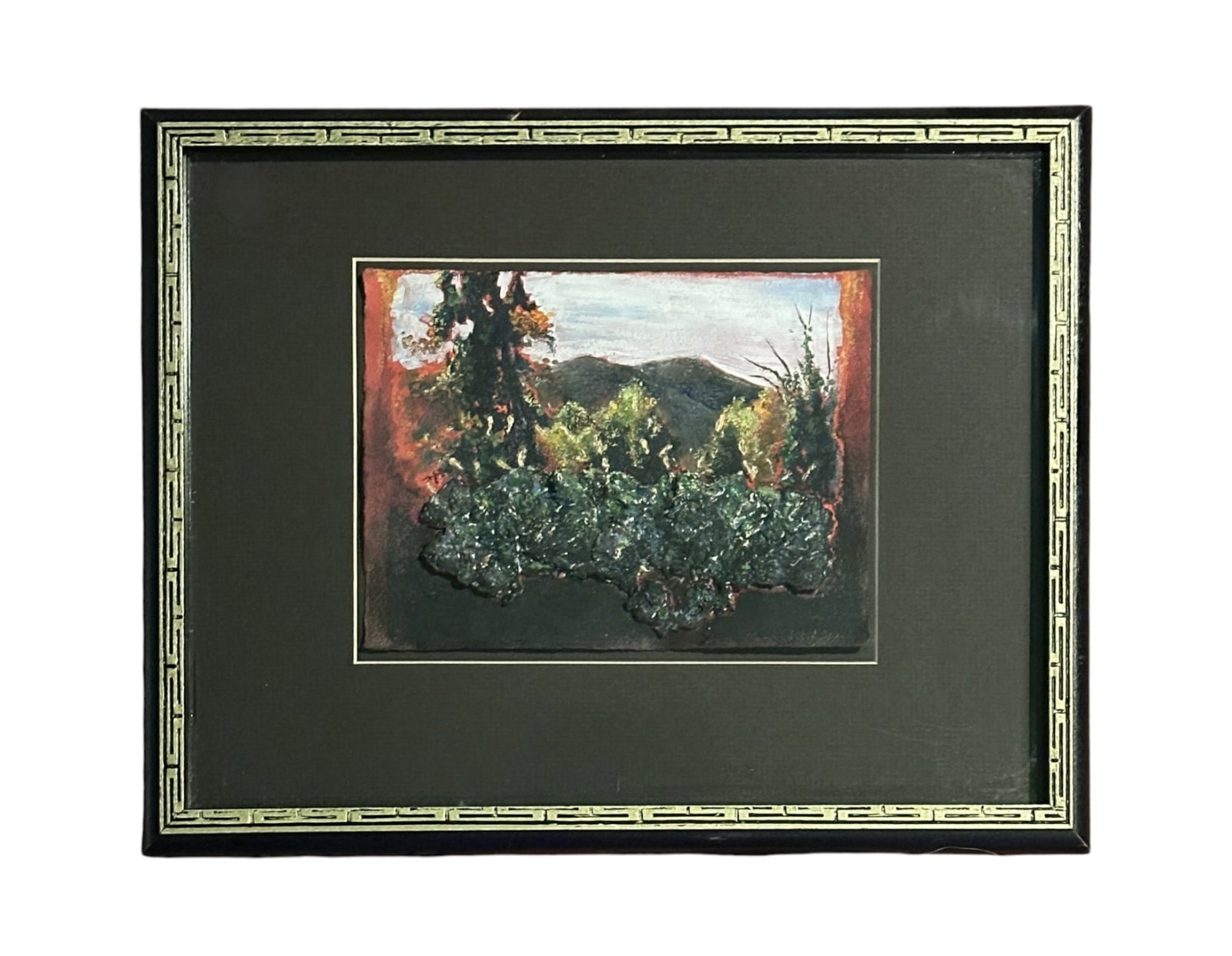 KAREN DIXON ORIGINAL KUDZU GUARDS: Karen Dixon Original "Kudzu Guards". Mixed media dimensional. Professionally framed. Measures 15" x 12" x 1", weighs 2 lbs. 6 oz. Provenance: Gippy Plantation, Avenue of Oaks
