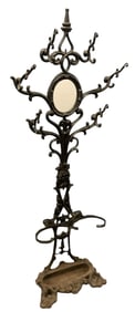 ANTIQUE CAST IRON HALL TREE