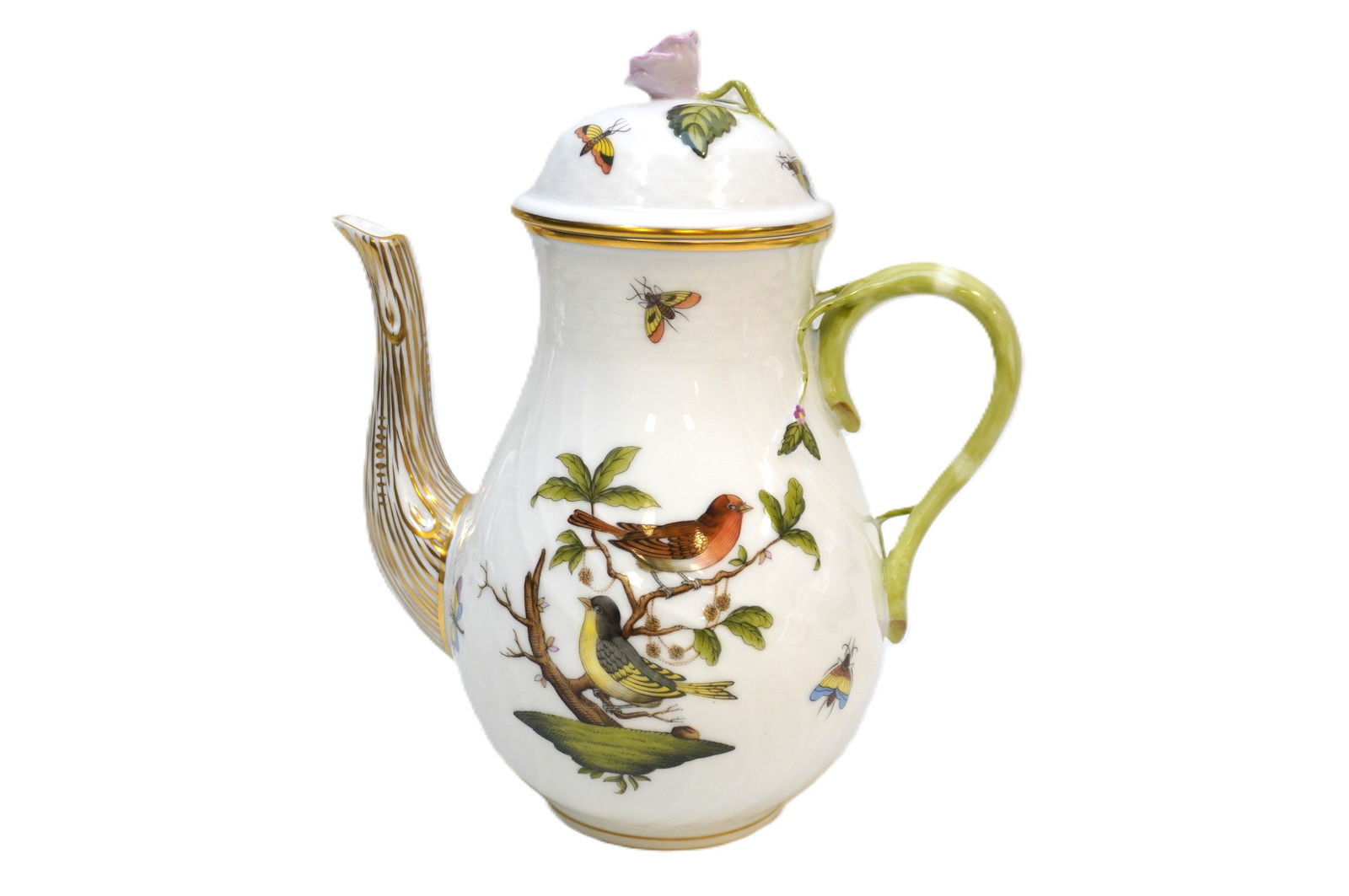 HEREND ROTHSCHILD BIRD COFFEE POT (1 of 5)