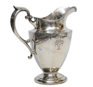 ANTIQUE STERLING SILVER HISTORIC SC PITCHER