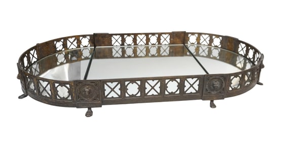 NEOCLASSICAL 3 PART CASTILIAN MIRRORED PLATEAU