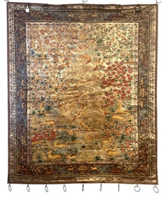 LARGE HAND PAINTED TREE OF LIFE WALL HANGING