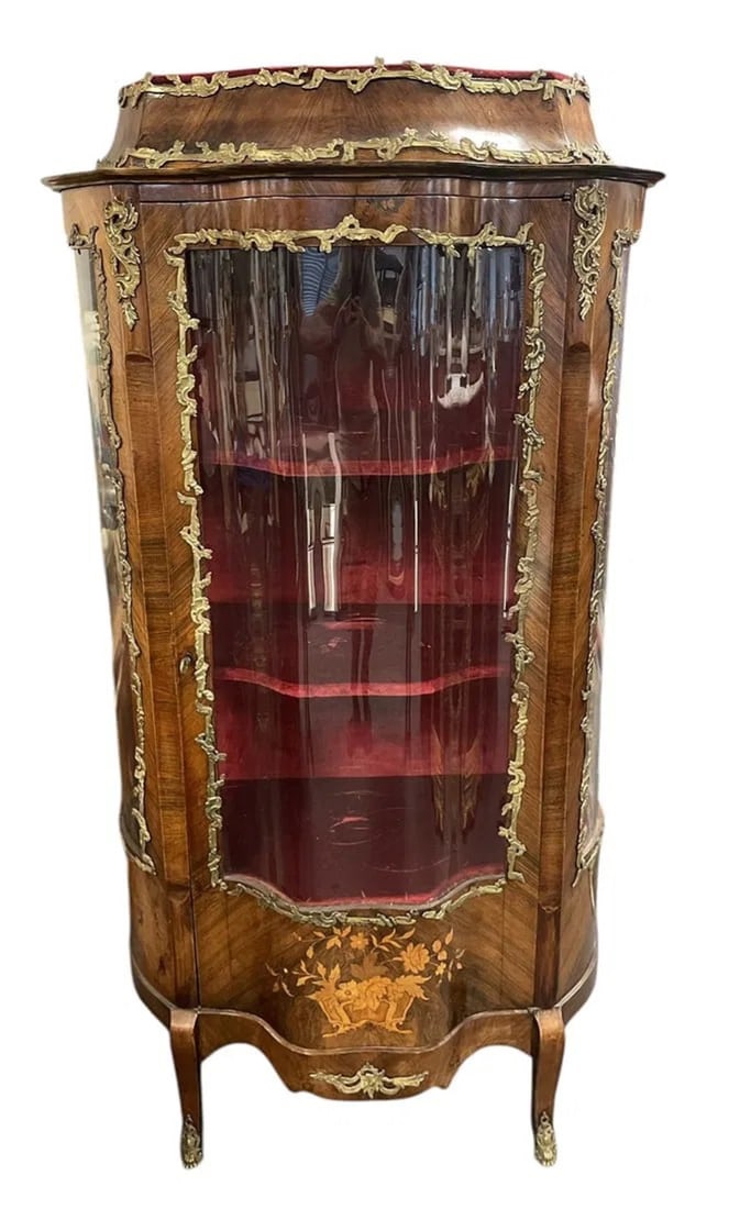 ANTIQUE FRENCH LOUIS XVI DISPLAY VITRINE BIJOUTERIE (1 of 6)