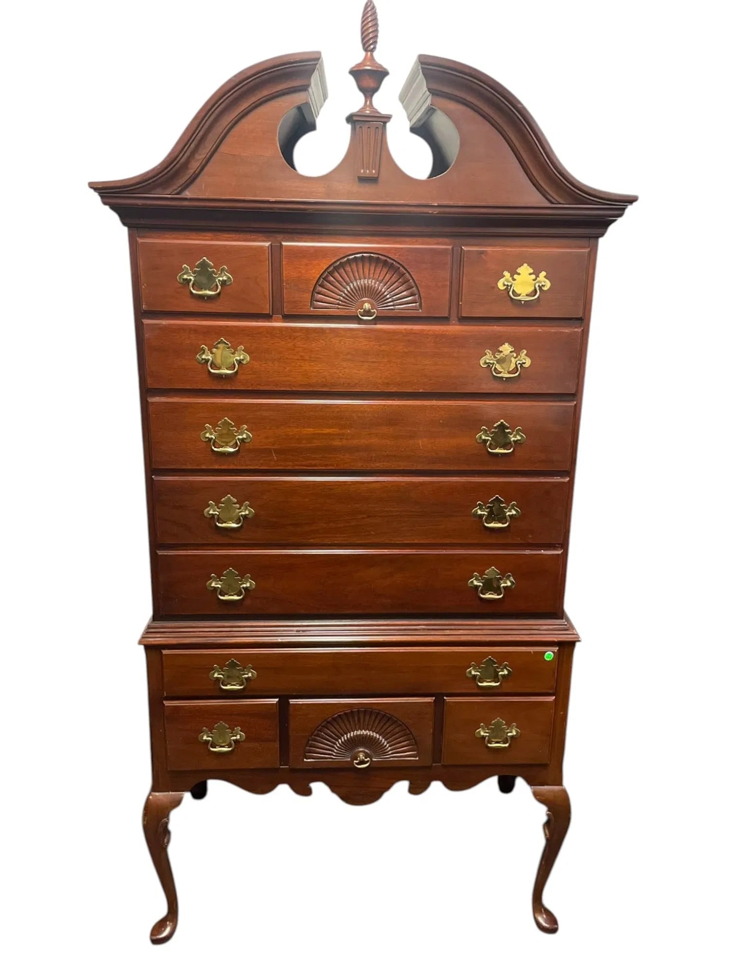 LINK TAYLOR MAHOGANY QUEEN ANNE HIGHBOY (1 of 4)
