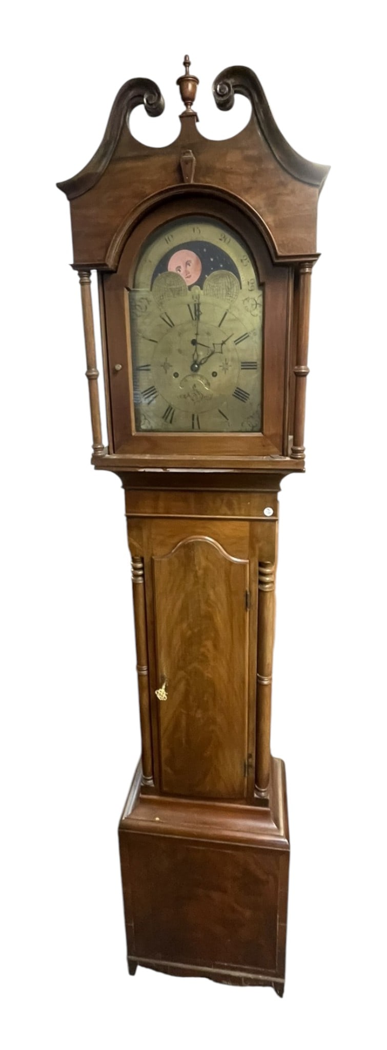 ANTIQUE FEDERAL STYLE TALL CASE CLOCK (1 of 7)
