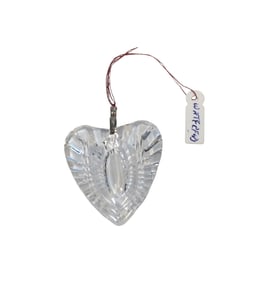 WATERFORD CRYSTAL HEART SHAPED PENDANT