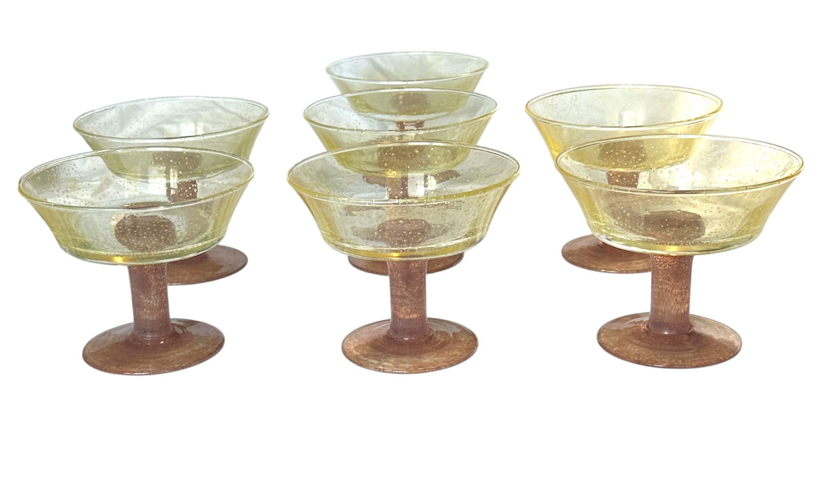 7 VILLEROY & BOCH GALLO DESIGN HAND BLOWN FOOTED GLASSES (1 of 2)