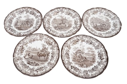5 SPODE ARCHIVE COLLECTION PLATES