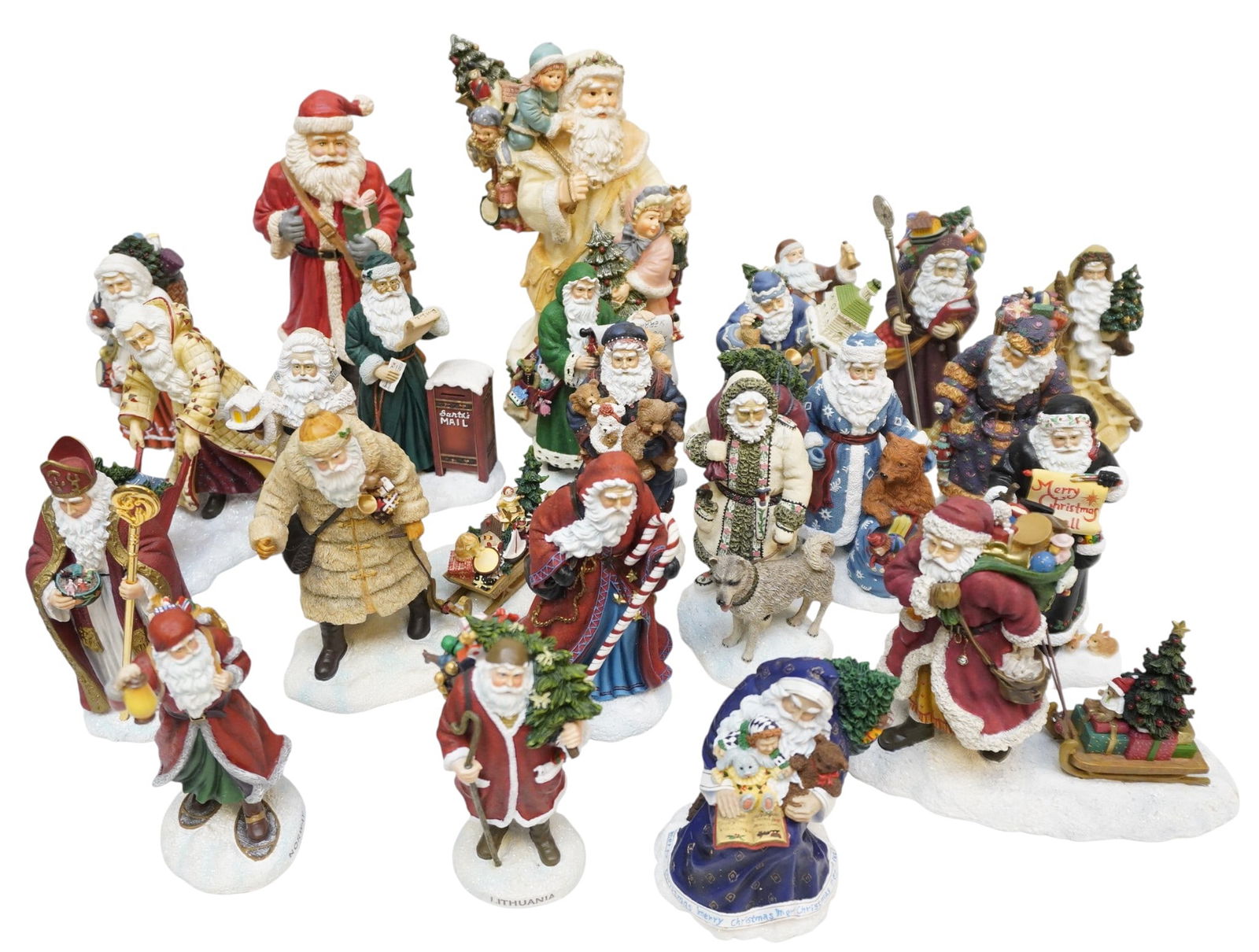23 VINTAGE PIPKA COLLECTORS SANTA FIGURINES (1 of 3)