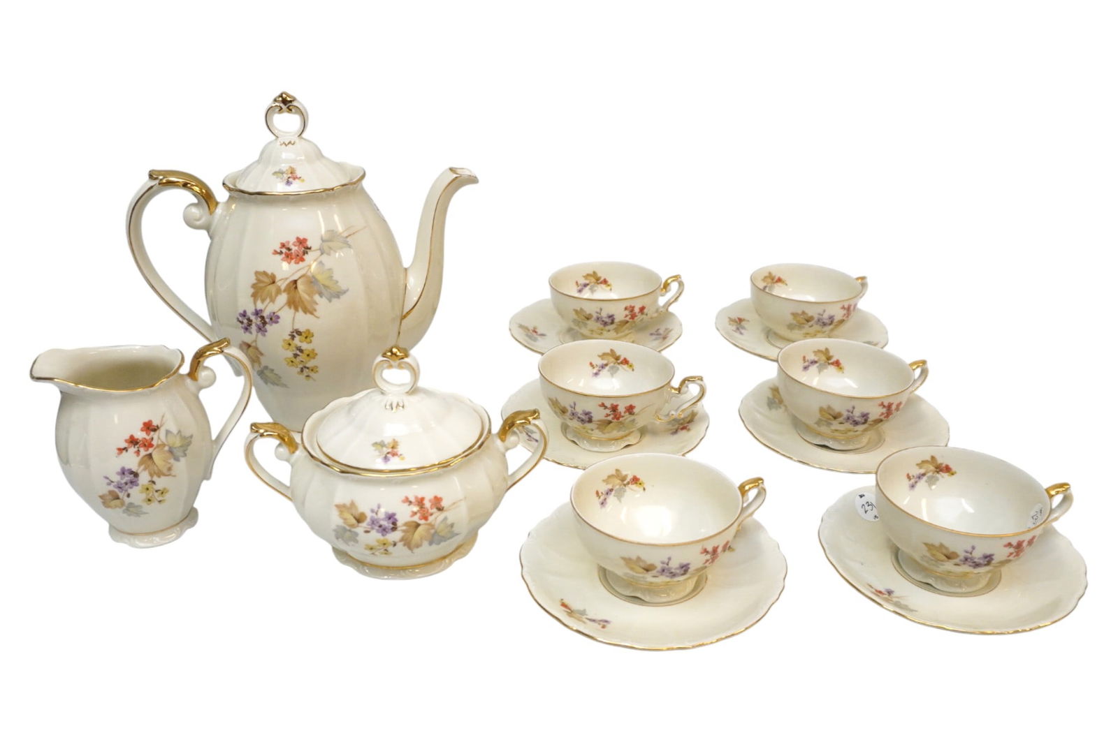ALTROHLAU CZECH PORCELAIN TEA SET - 15 PIECES (1 of 5)