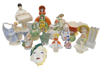 14 JAPANESE PORCELAIN VINTAGE FIGURAL PIECES