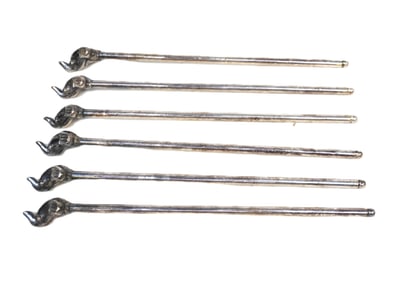 VINTAGE SILVERPLATE ELEPHANT SWIZZLE STICKS
