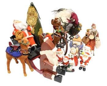 MISC. VINTAGE CHRISTMAS DECOR - 15 PIECES